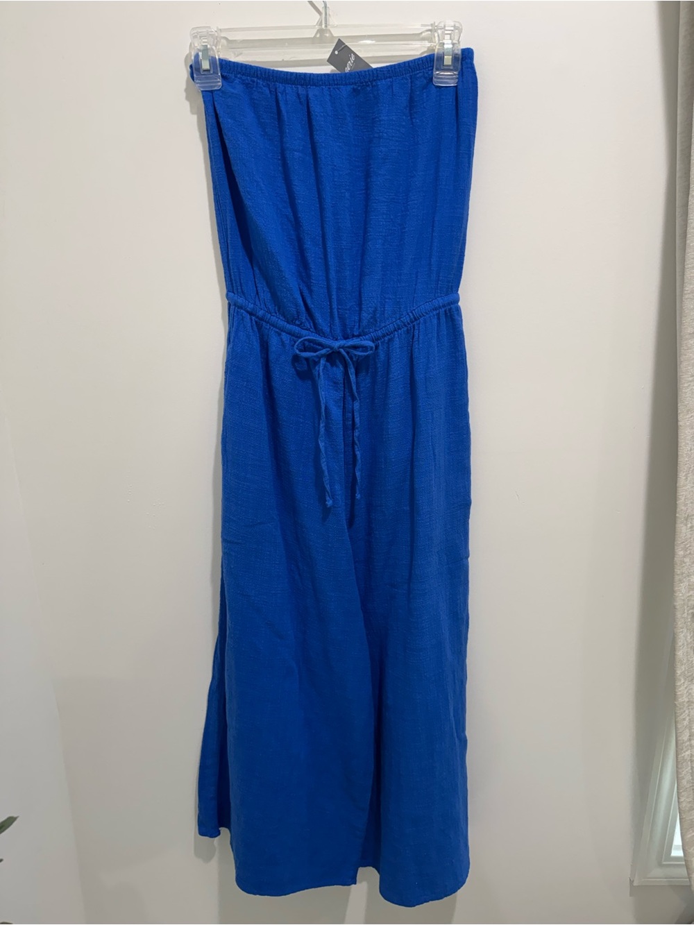 Aerie Strapless Wide Leg Jumpsuit Blue NWT Size XS - Picture 5 of 14